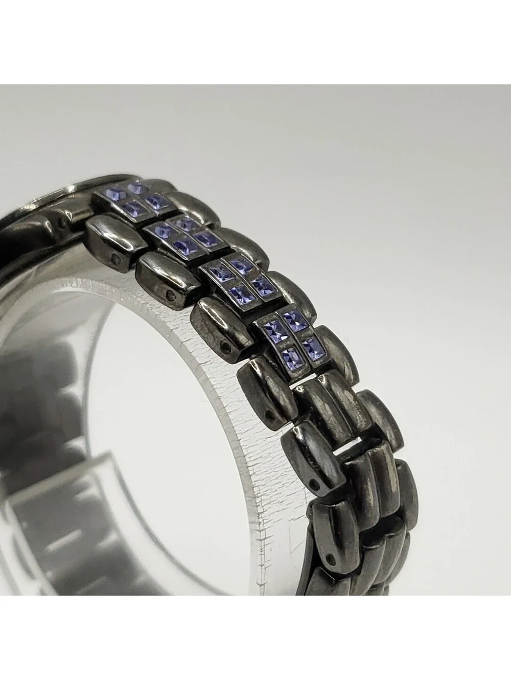Armitron Now Purple/Black Watch Women 26mm New Battery